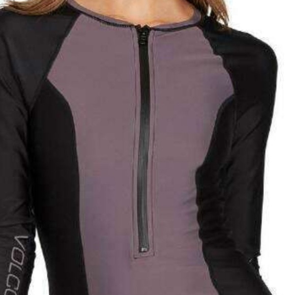 Volcom Simply Solid Bodysuit One Piece Swimsuit - Picture 3 of 4